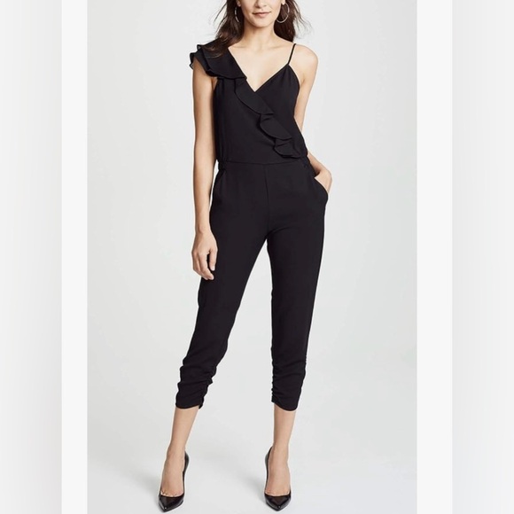 Parker Addison Black Jumpsuit - Picture 1 of 12
